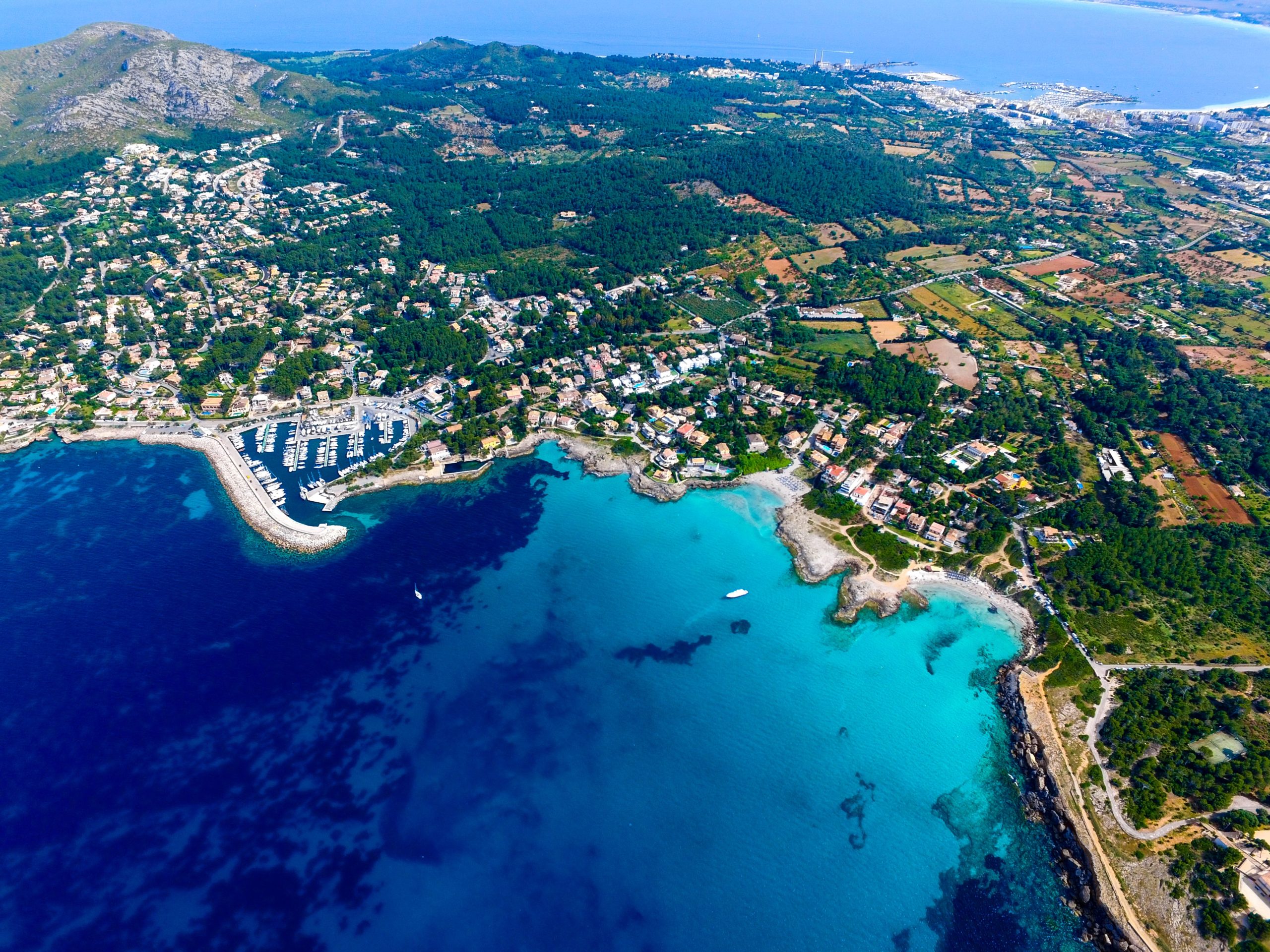 aerial view photography of island